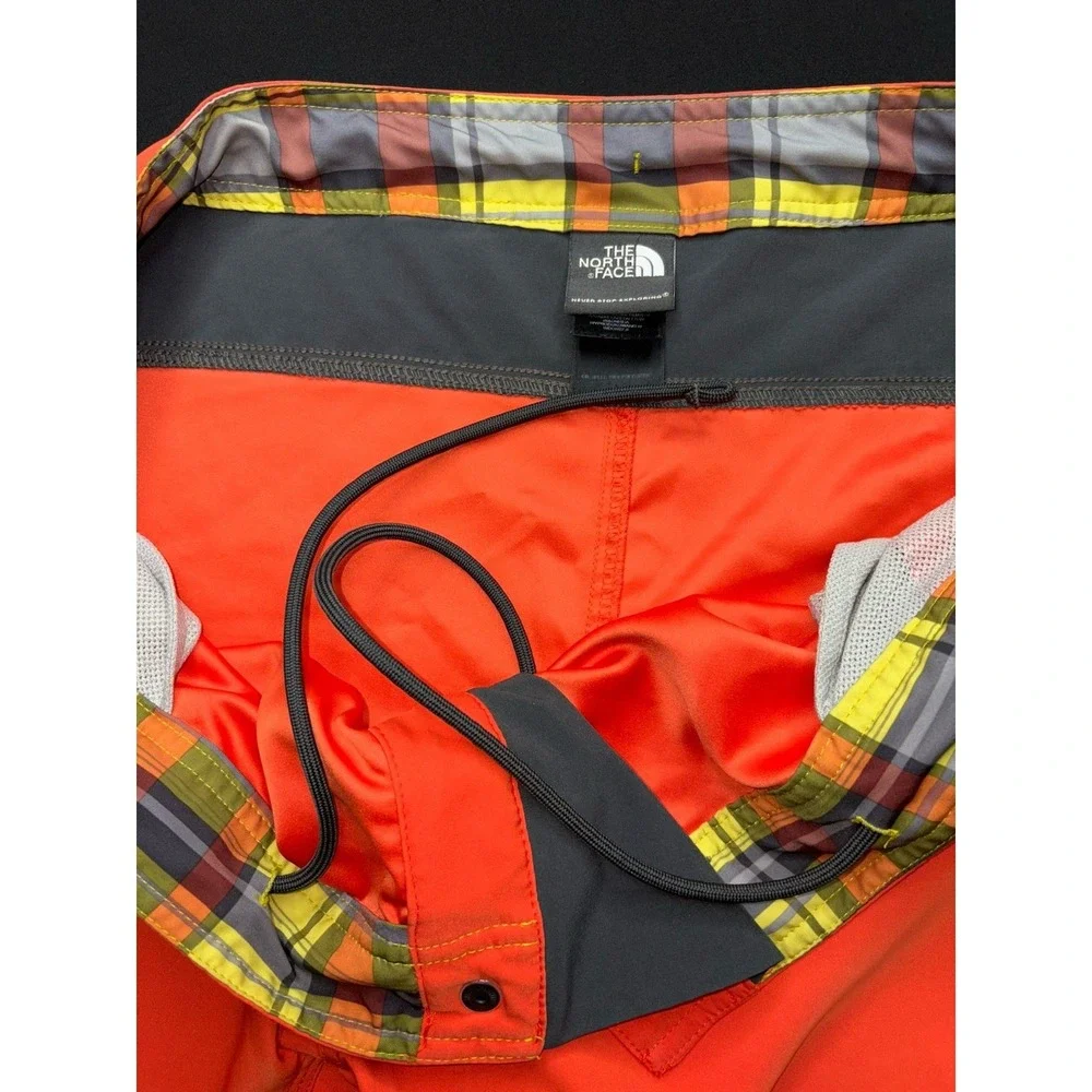 The‎ North Face Mens Orange Board Shorts Swim Trunks Size 40 Drawstring